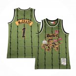 Maglia Toronto Raptors Tracy McGrady #1 Mitchell & Ness 1998-99 Verde