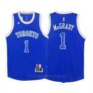 Maglia Toronto Raptors Tracy McGrady #1 Retro Blu