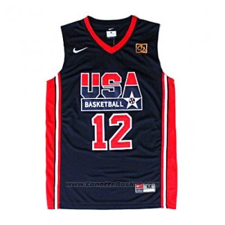 Maglia USA 1992 John Stockton #12 Nero