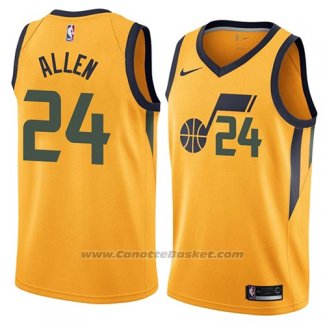 Maglia Utah Jazz Grayson Allen #24 Statement 2018 Giallo