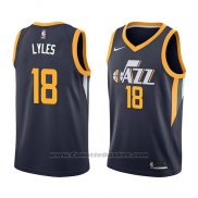 Maglia Utah Jazz Jairus Lyles #18 Icon 2018 Blu