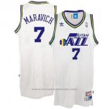 Maglia Utah Jazz Pete Maravich #7 Retro Bianco