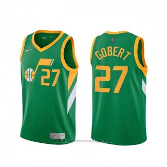 Maglia Utah Jazz Rudy Gobert #27 Earned 2020-21 Verde