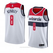 Maglia Washington Wizards Tiwian Kendley #8 Association 2018 Bianco