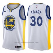 Nike Maglia Golden State Warriors Stephen Curry #30 2017-18 Bianco