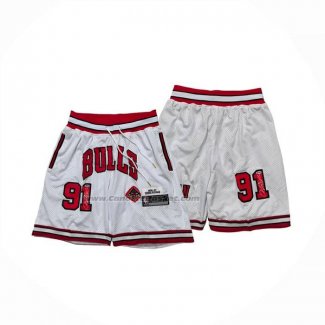 Pantaloncini Chicago Bulls Mitchell & Ness Just Don 1996-97 Bianco