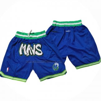 Pantaloncini Dallas Mavericks Just Don Blu