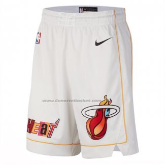 Pantaloncini Miami Heat Citta 2022-23 Bianco