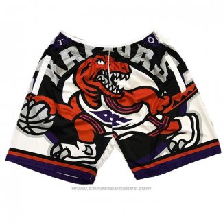 Pantaloncini Toronto Raptors Mitchell & Ness Big Face Bianco