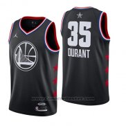 Maglia All Star 2019 Golden State Warriors Kevin Durant #35 Nero