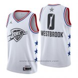 Maglia All Star 2019 Oklahoma City Thunder Russell Westbrook #0 Bianco