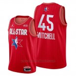 Maglia All Star 2020 Utah Jazz Donovan Mitchell #45 Rosso