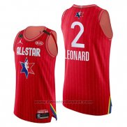 Maglia All Star 2020 Western Conference Kawhi Leonard #2 Rosso