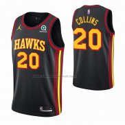 Maglia Atlanta Hawks John Collins NO 20 Statement 2020-21 Nero