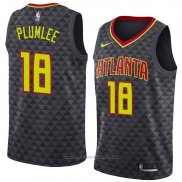 Maglia Atlanta Hawks Miles Plumlee #18 Icon 2018-19 Nero