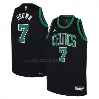 Maglia Bambino Boston Celtics Jaylen Brown #7 Statement Nero