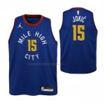 Maglia Bambino Denver Nuggets Nikola Jokic #15 Statement Blu