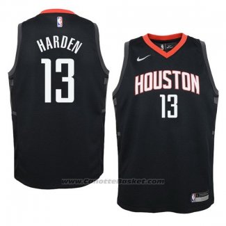 Maglia Bambino Houston Rockets James Harden Statement #13 2017-18 Nero