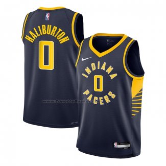 Maglia Bambino Indiana Pacers Tyrese Haliburton #0 Icon 2022-23 Blu