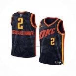 Maglia Bambino Oklahoma City Thunder Shai-gilgeous Alexander #2 Citta 2023-24 Nero