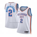 Maglia Bambino Oklahoma City Thunder Shai Gilgeous-Alexander #2 Association Bianco