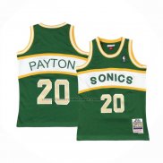 Maglia Bambino Seattle Supersonics Gary Payton #20 Historic Throwback Verde