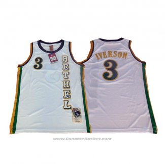 Maglia Bethel Allen Iverson #3 Bianco