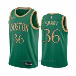 Maglia Boston Celtics Marcus Smart #36 Citta Verde