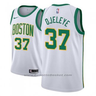 Maglia Boston Celtics Semi Ojeleye #37 Citta 2018-19 Bianco