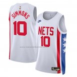 Maglia Brooklyn Nets Ben Simmons #10 Classic 2022-23 Bianco