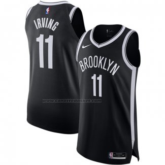 Maglia Brooklyn Nets Kyrie Irving #11 Icon Autentico Nero