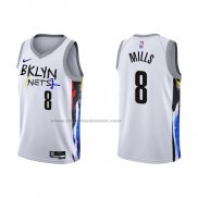 Maglia Brooklyn Nets Patty Mills #8 Citta 2022-23 Bianco