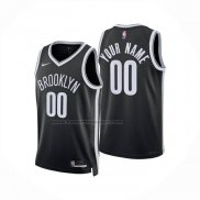 Maglia Brooklyn Nets Personalizzate Icon 2024-25 Nero