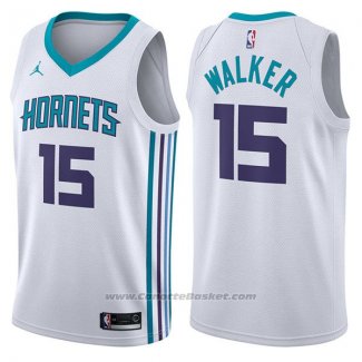 Maglia Charlotte Hornets Kemba Walker #15 Association 2017-18 Bianco