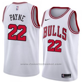 Maglia Chicago Bulls Cameron Payne #22 Association 2018 Bianco