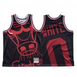 Maglia Chicago Bulls Coby White #0 Mitchell & Ness Big Face Nero