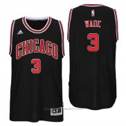 Maglia Chicago Bulls Dwyane Wade #3 Nero