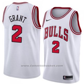 Maglia Chicago Bulls Jerian Grant #2 Association 2018 Bianco