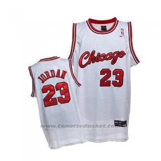 Maglia Chicago Bulls Michael Jordan #23 Retro 1984-85 Bianco