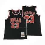 Maglia Chicago Bulls Michael Jordan No 23 Autentico 1997-98 Nero