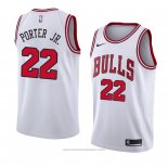 Maglia Chicago Bulls Otto Porter Jr #22 Association 2018 Bianco