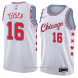 Maglia Chicago Bulls Paul Zipser #16 Citta 2018 Bianco