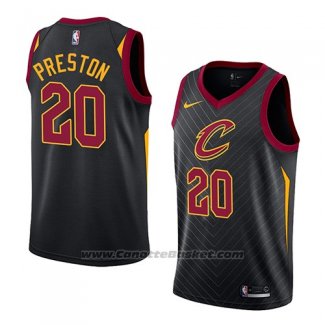 Maglia Cleveland Cavaliers Billy Preston #20 Statement 2018 Nero