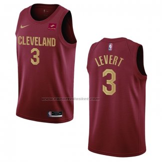 Maglia Cleveland Cavaliers Caris Levert NO 3 Icon 2022-23 Rosso