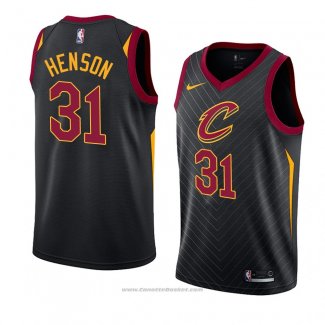 Maglia Cleveland Cavaliers John Henson #31 Statement 2018 Nero