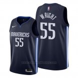 Maglia Dallas Mavericks Delon Wright #55 Statement Blu
