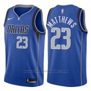 Maglia Dallas Mavericks Wesley Matthews #23 Icon 2018 Blu