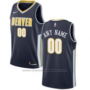 Maglia Denver Nuggets Nike Personalizzate 17-18 Nero