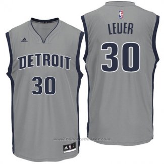 Maglia Detroit Pistons Jon Leuer #30 Grigio