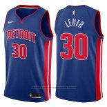 Maglia Detroit Pistons Jon Leuer #30 Icon 2017-18 Blu